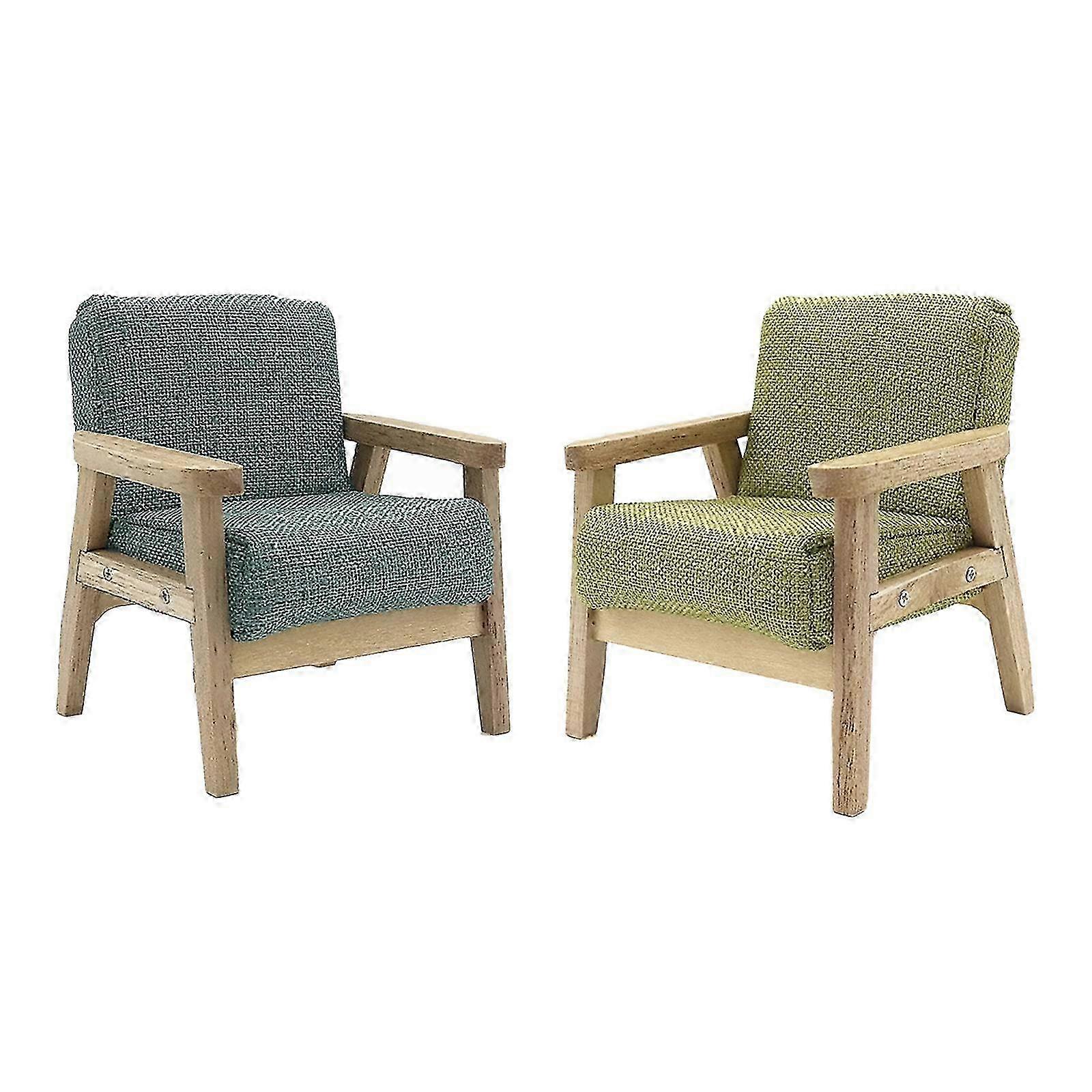 2x Moderna Träfåtöljer Sovrumsmöbler Dekoration