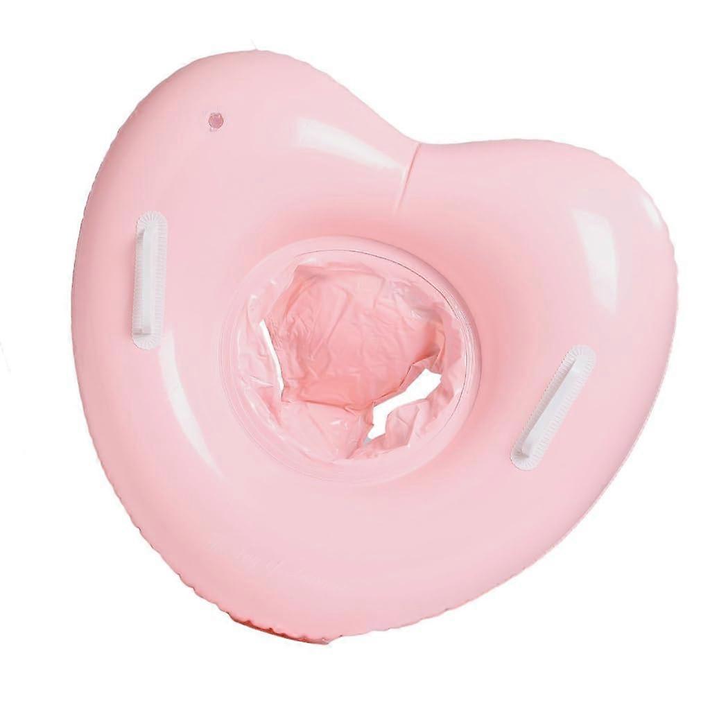 Cartoon Baby Pool Float Infant Seat Boats Inflatable Swimming Rings with Double Handle Waist Pool Float Bath Toy