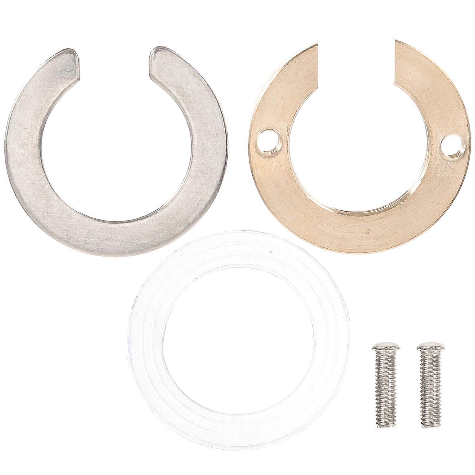 Kitchen Faucet Brass Nut with Washer Set for Easy Installation, Durable Fastening Cap and Circlip Washer for Bathroom and Kitchen Faucets