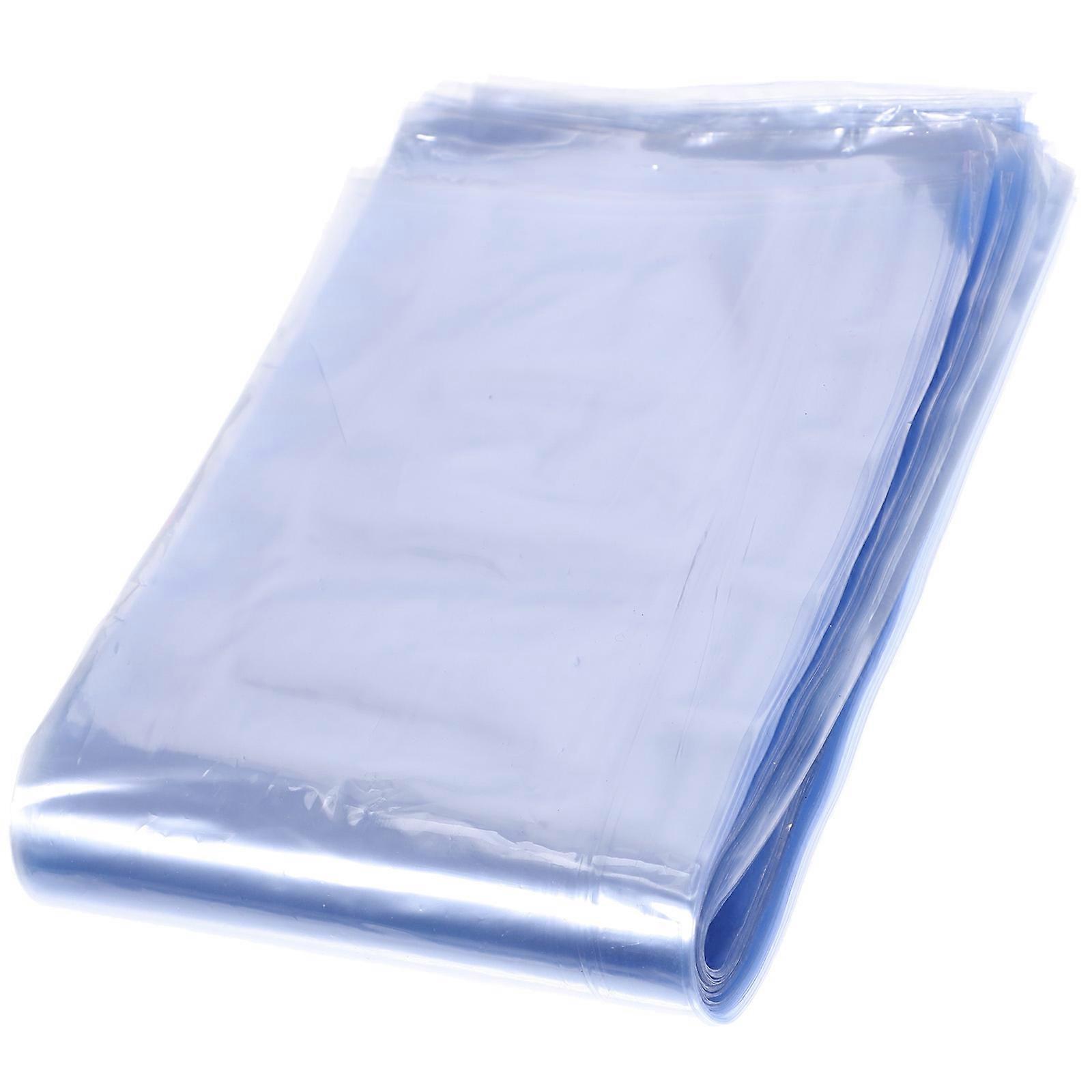 PVC Shrink Wrap Bags for Storage Transparent Heat Shrink Bags 100pcs Practical and Durable Packaging Solution