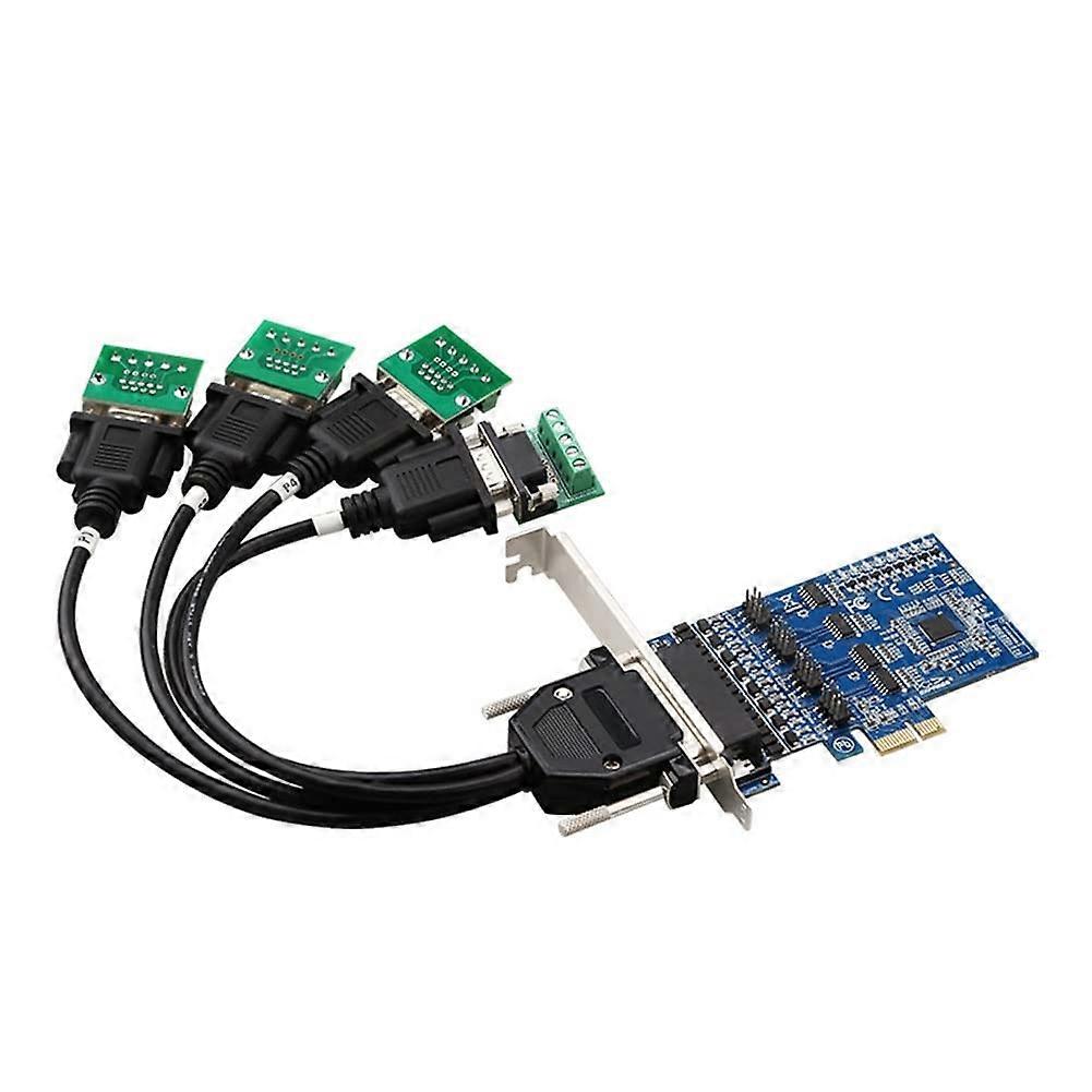 PCI-E to RS-422 RS-485 Multi-Serial Card with Industrial Protection for PC Metal Construction