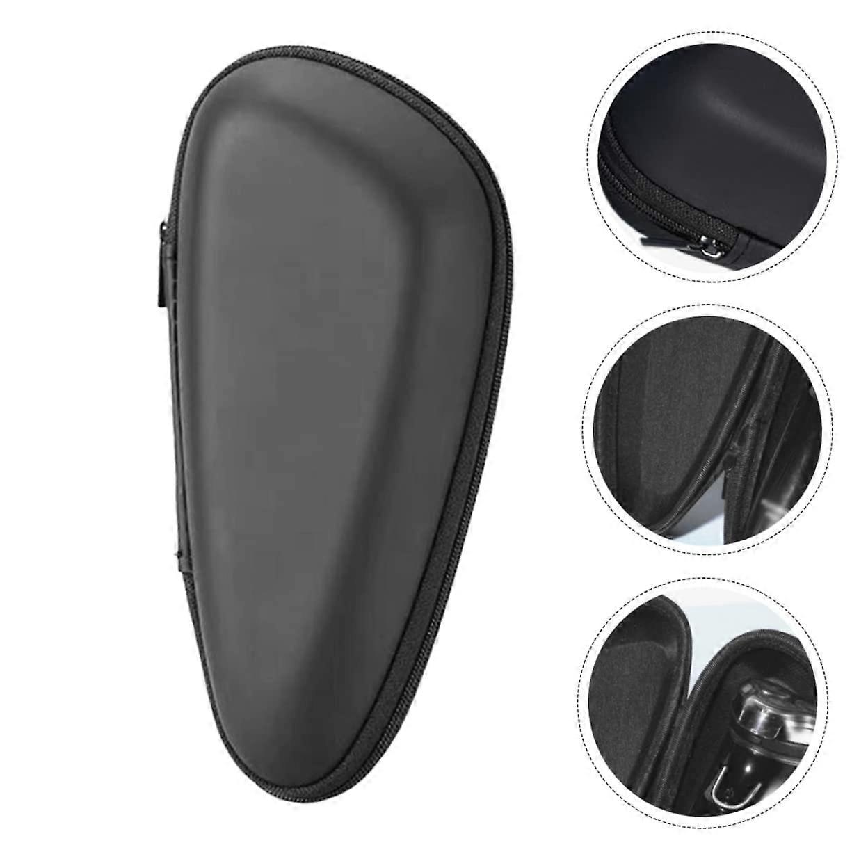 2 x EVA Razor Storage Boxes, Razor Cases for Razors, Robust and Waterproof Protective Box, Black for Travel and Daily Use