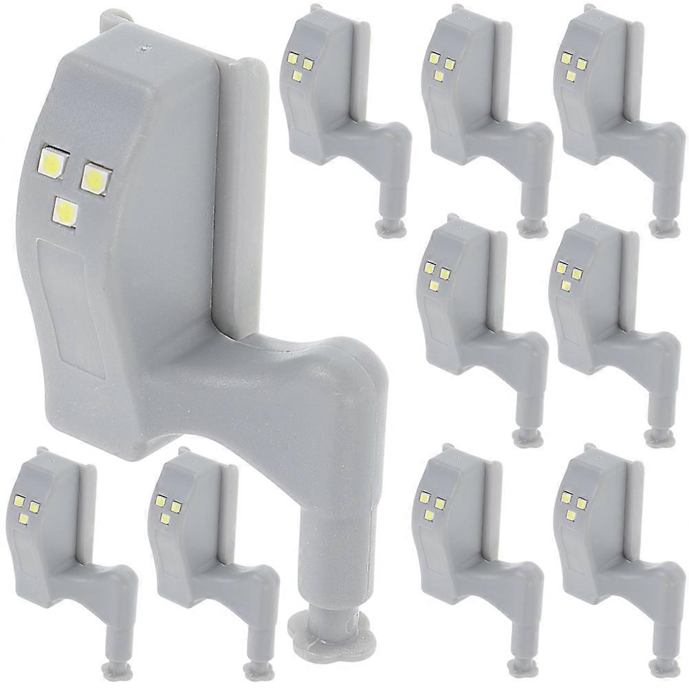 Under Cabinet Hinge Lights 20Pcs Ideal For Cupboards And Closets Light Grey Color With Touch Sensor Functionality