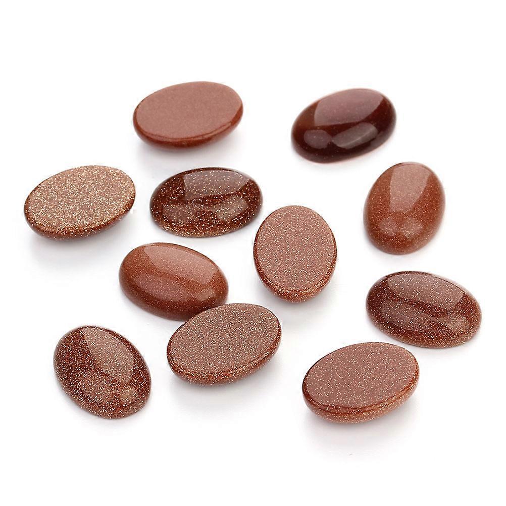 10Pcs Retro Oval Stone Patches Craft Gems For DIY Jewelry Making Suitable For Various Craft Projects And Designs