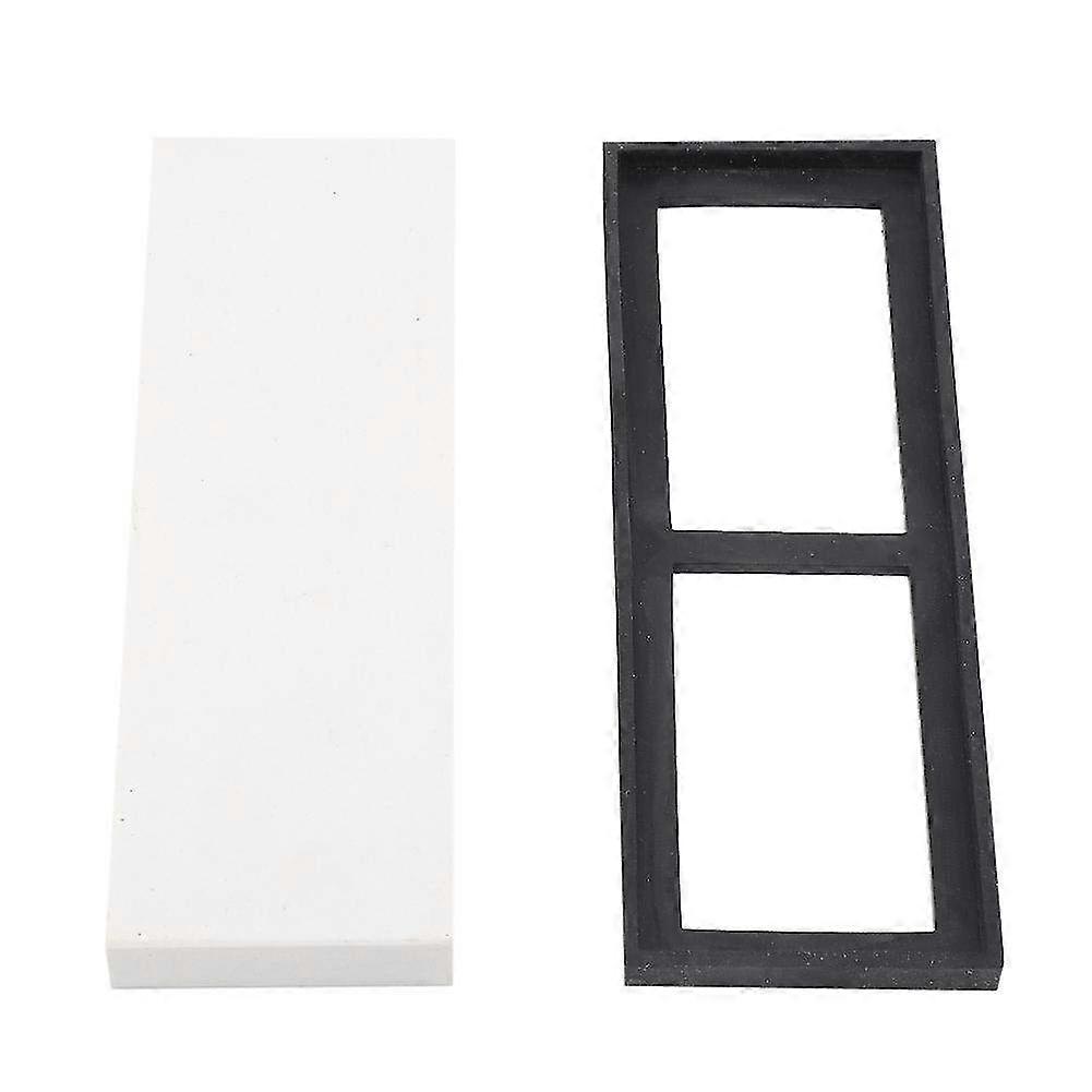 400# Grindstone Sharpening Stone & Knife Sharpener - White Kitchen Tool for Home Chef & Precision Knife Maintenance