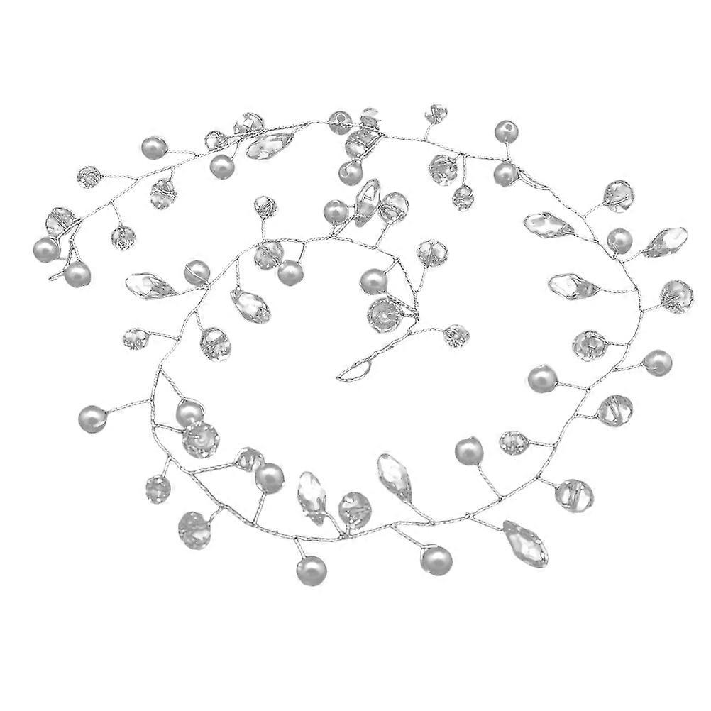 Νυφικό στήριγμα κεφαλής Pearl Crystal Headband Γυναίκες κόμμωση για γαμήλιο συμπόσιο χορού