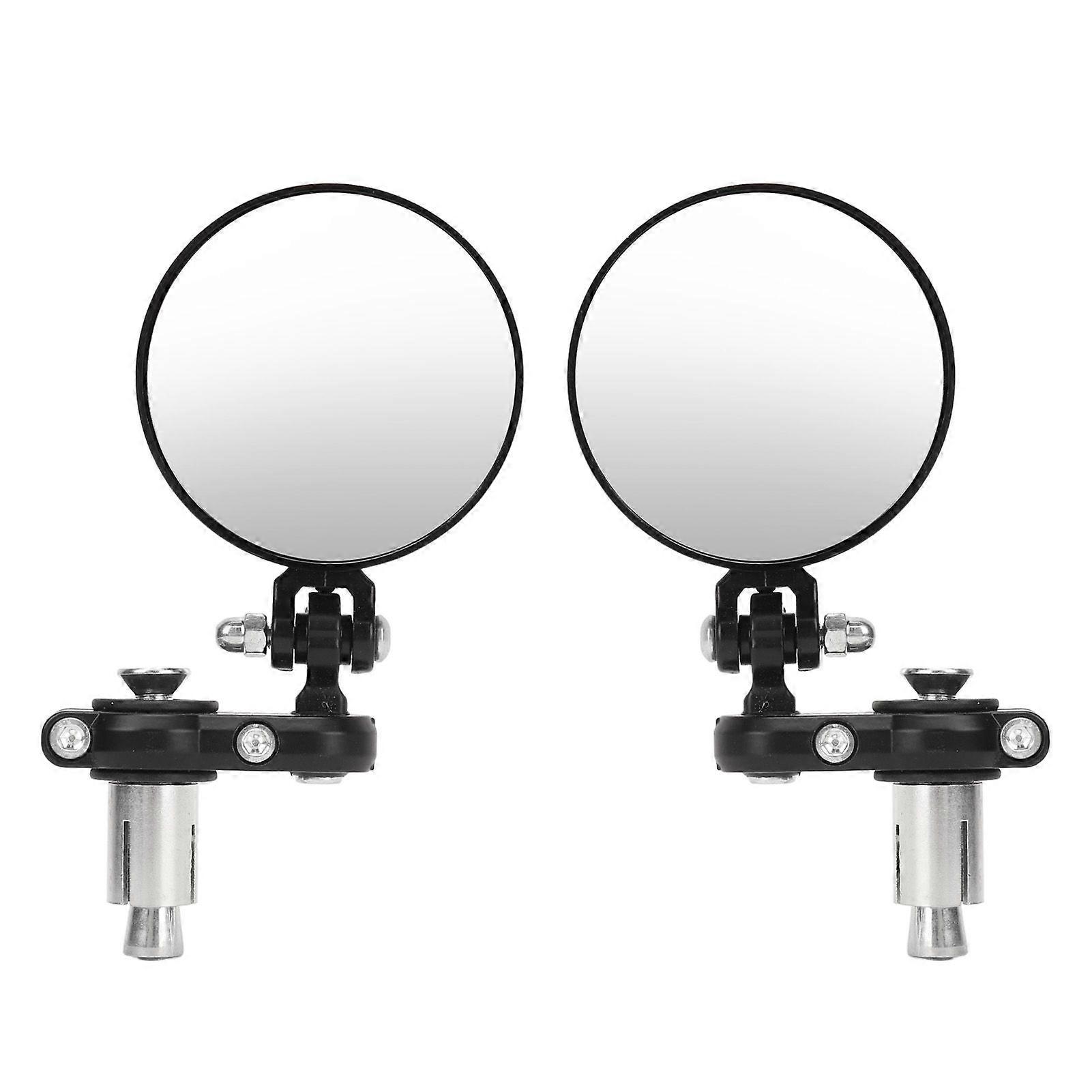 7/8in handlebar motorcycle mirror 3in round folding side mirror 2pcs