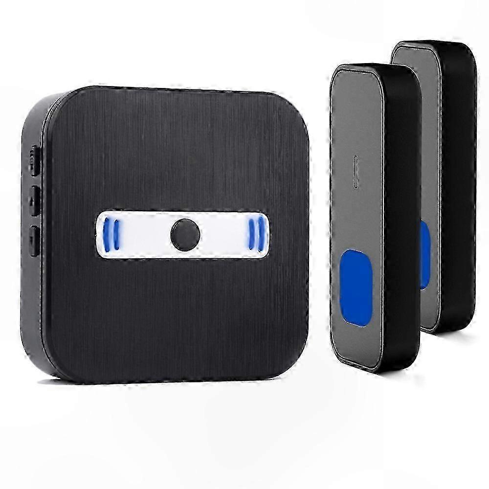 Wireless Doorbell with 55 Ringtones, Long Range, Brushed Finish, Dual Pack, Compatible with US and Japan Standards