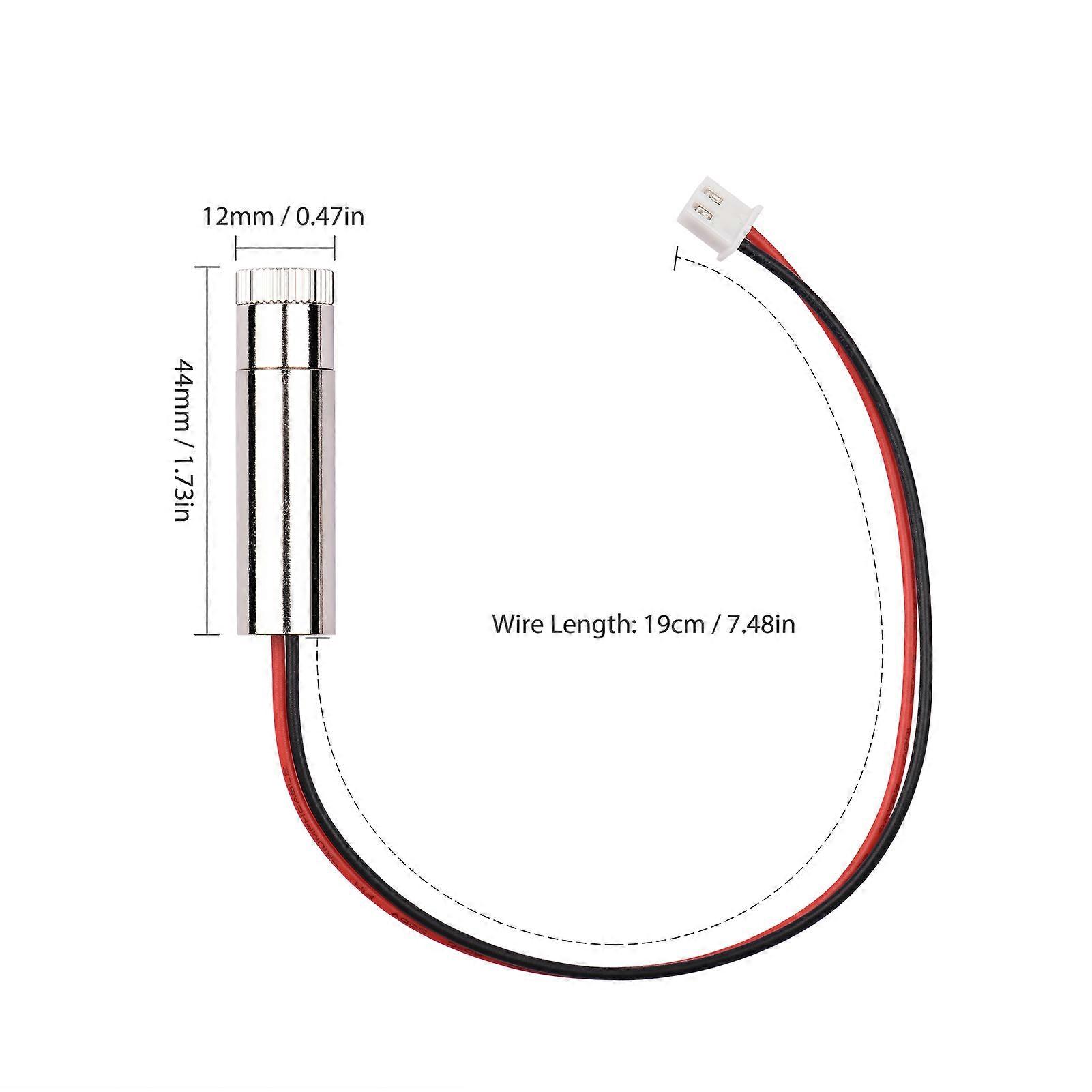 650nm 250mW Red Laser Line Locator Module, Adjustable Focal Length CNC Engraver Focusing Head for DIY Laser Engraving Horizontal Vertical Line Point
