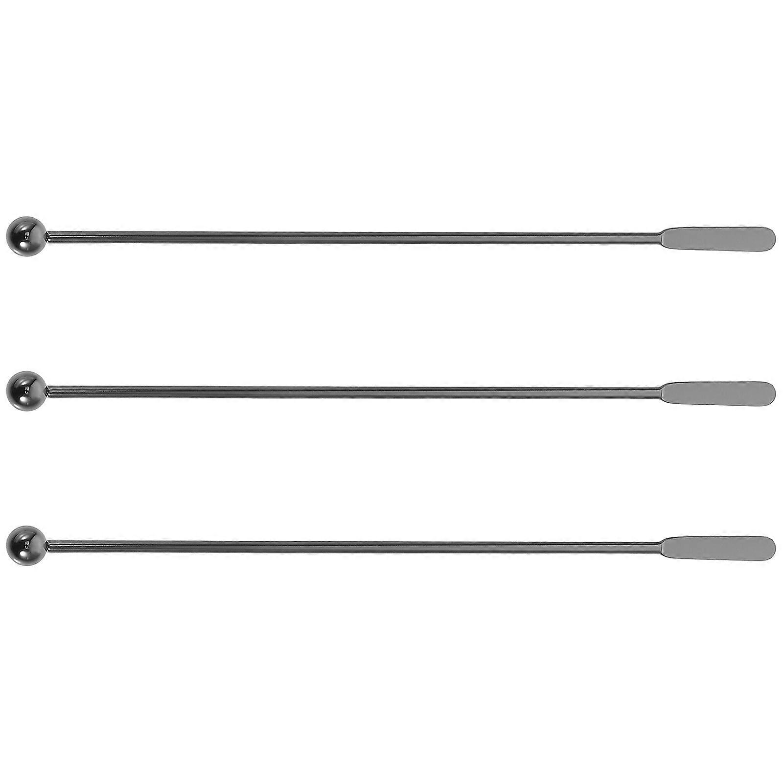Tiny Stirrers Elegant Design Rustfritt Stål For Bartendere Kaffeentusiaster 7,47 Tommer 3 Stk