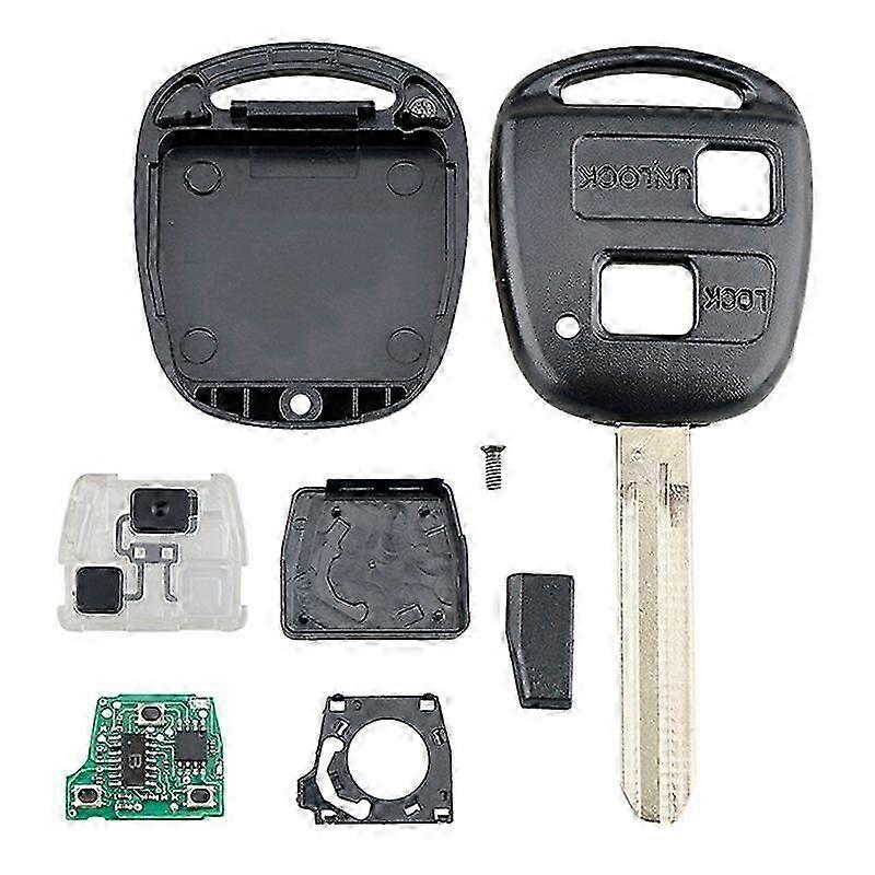Bil Smart Remote Key 2 Knapper 4C Chip Car Key Fob Fit for 2001-2007 304MHZ