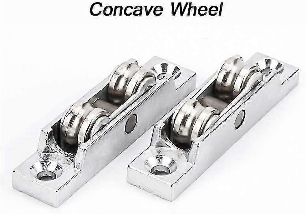 4pcs Sliding Window Pulley Zinc Alloy Hardware
