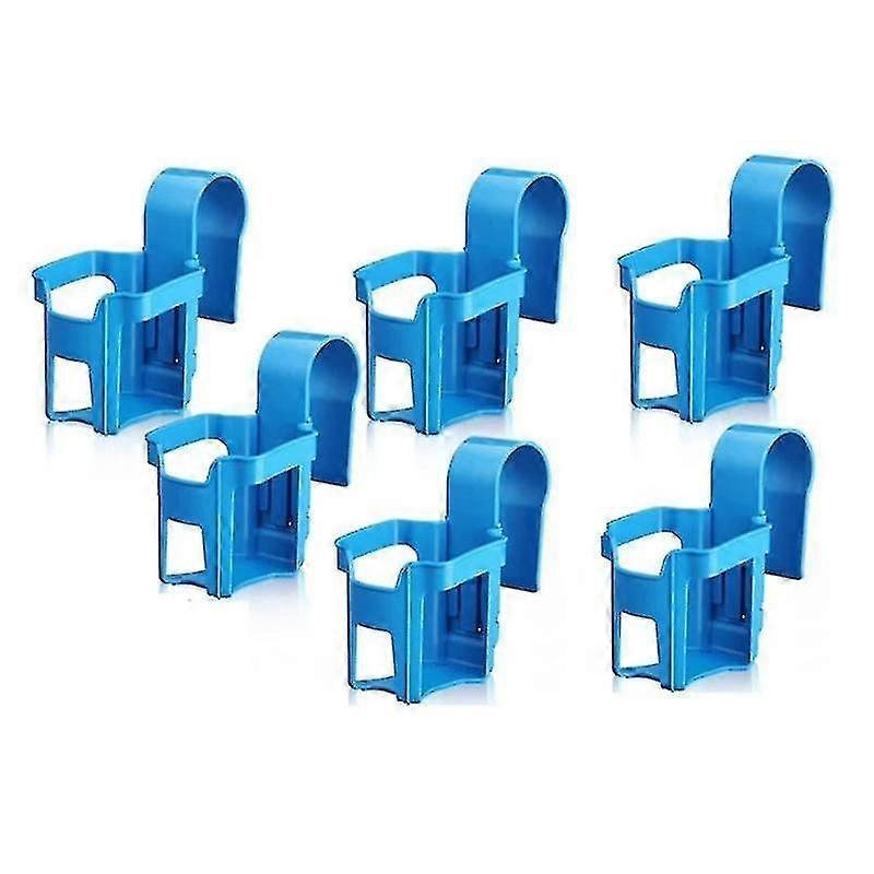 6pcs Poolside Cup Holder For Most Above Ground Pools Beverage Rack For Swimming Pool Side