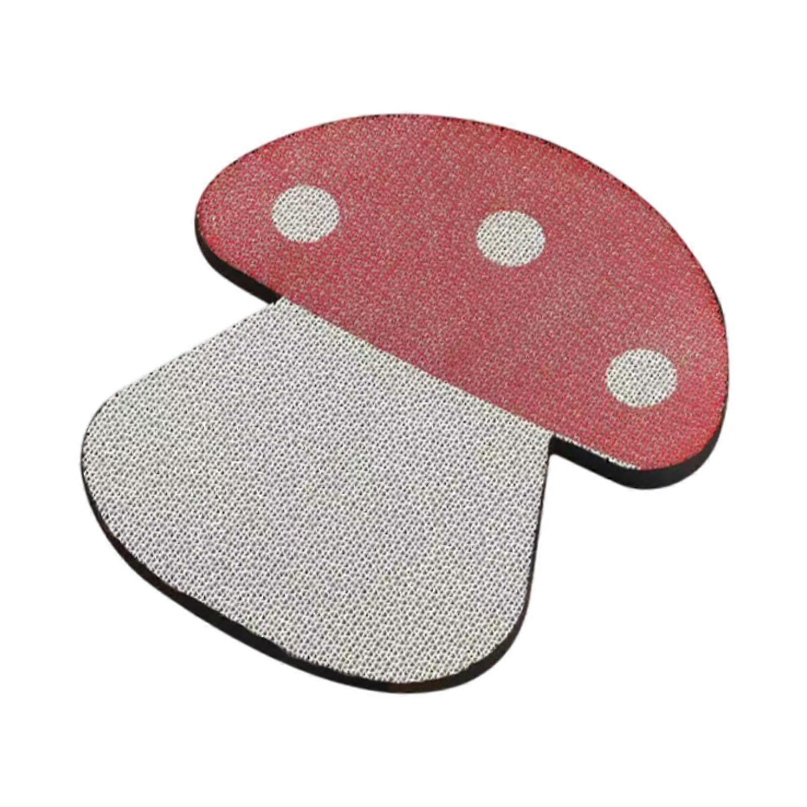 Cat Scratching Pad, Cat Scratching Mat, Red Mushroom, Cute Carpet, Interactive Toy, Cardboard Cat Scratcher for Small, Medium and Large Cats