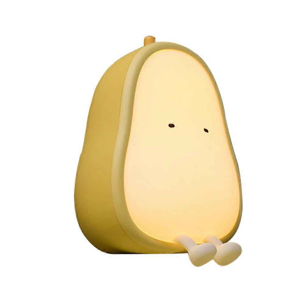 Night Lighting Pear-Shaped Lamp Rechargeable For Bedside Use 12.5X9Cm Creative Design 1Pcs