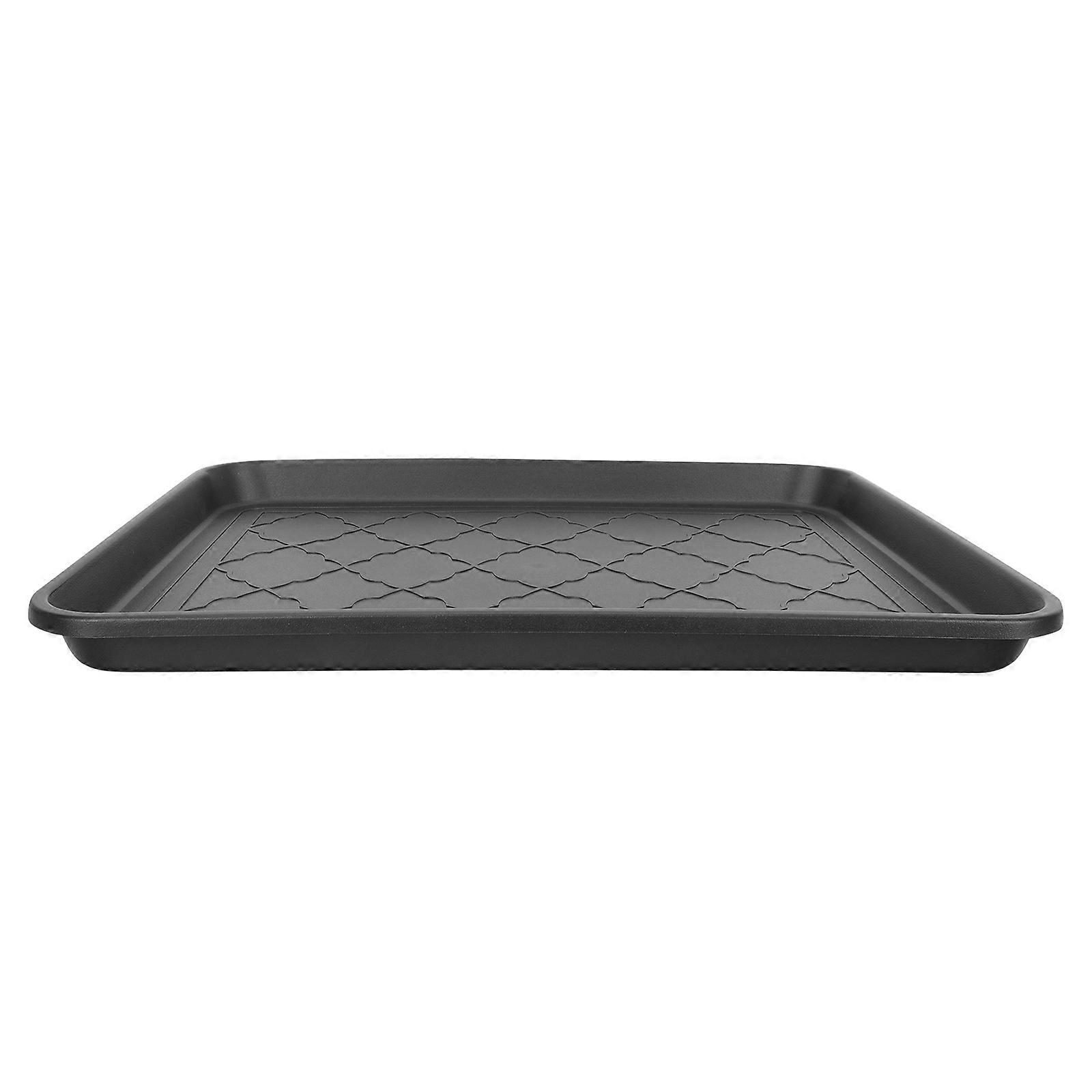 Multi-Function Plastic Shoes Tray Containing Dirt Flowerpot Tray Outdoor Use Sleek Shape 1Pcs