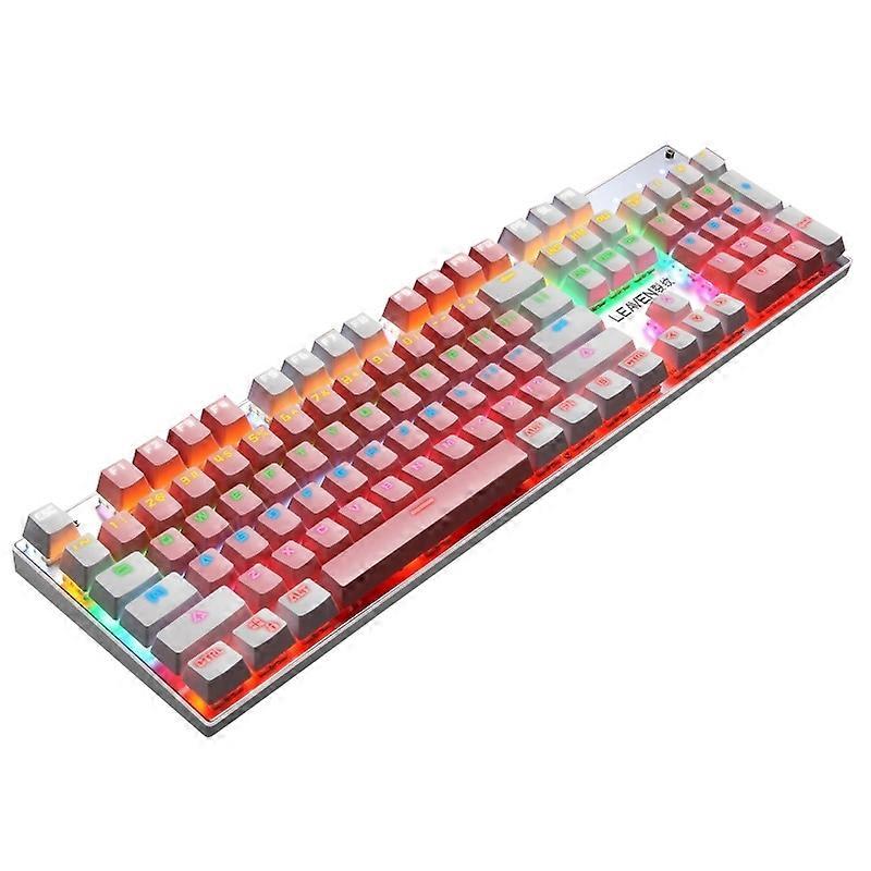 K660 Wired Keyboard Double Imposition Version (White Pink) Double Imposition Version (White Pink)