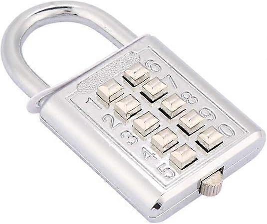 Zinc alloy button 5-digit combination padlock