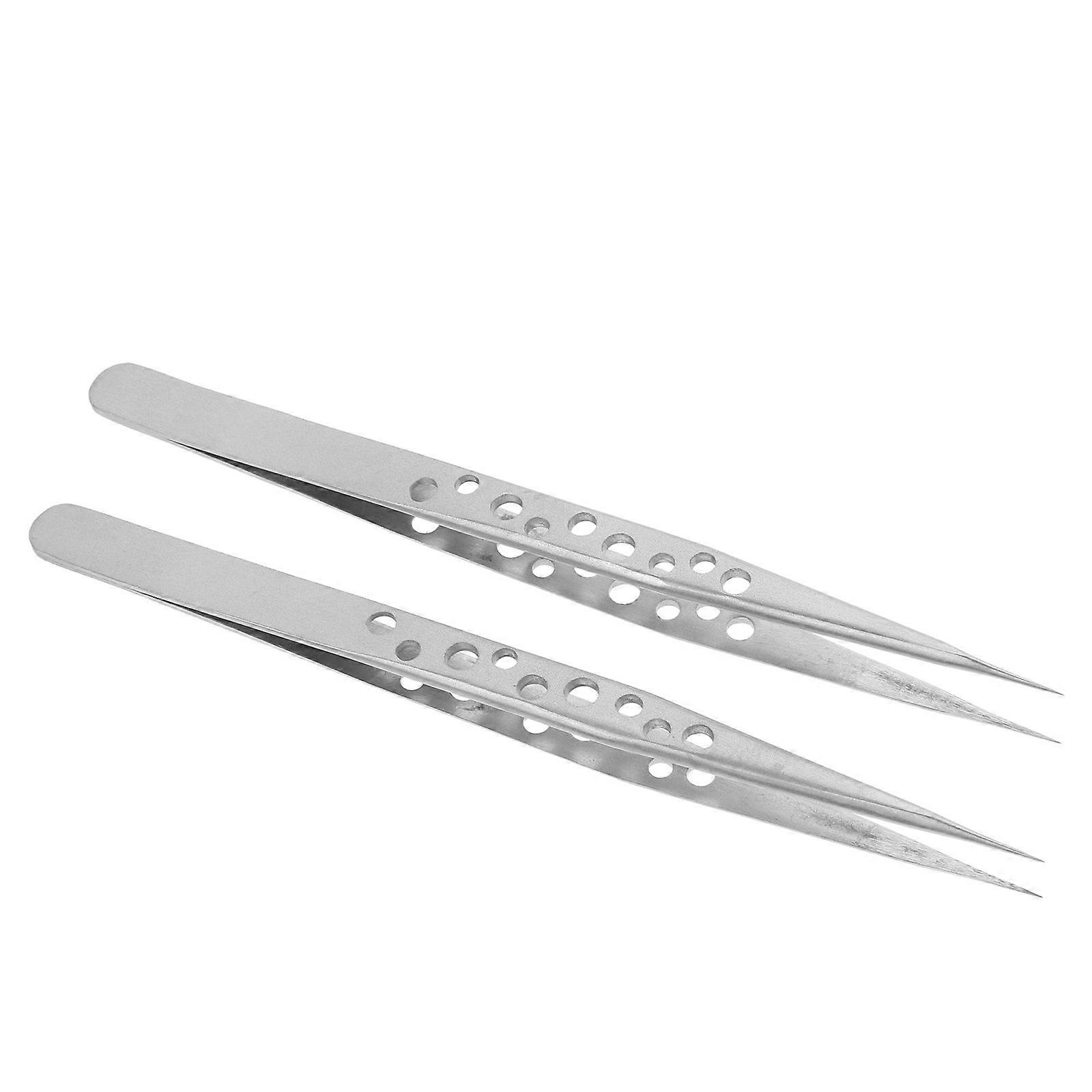 2Pcs Clip Tweezers Multi-function Stamper Tweezers Stamp Tweezers Tongs Practical Hobby Tweezers