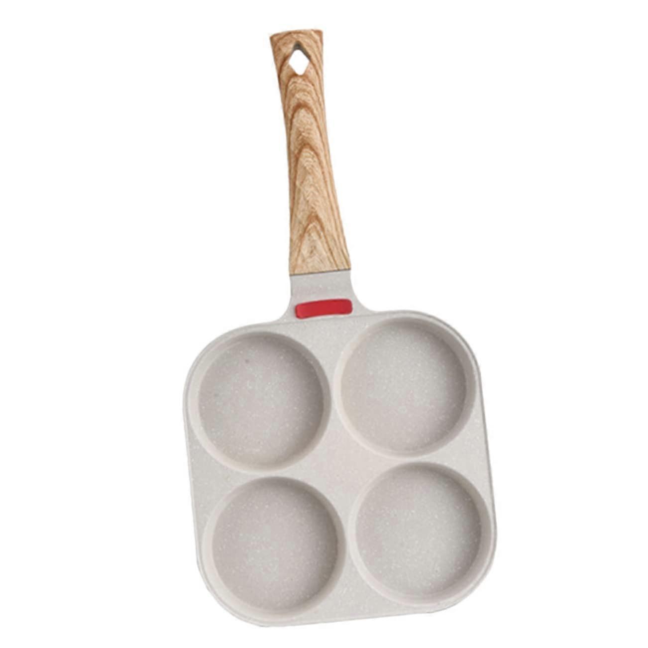Egg Skillet Lid Nonstick Frying Pan for Induction Hob 4Cup Egg Pan Pancake Skillet Easy to Clean