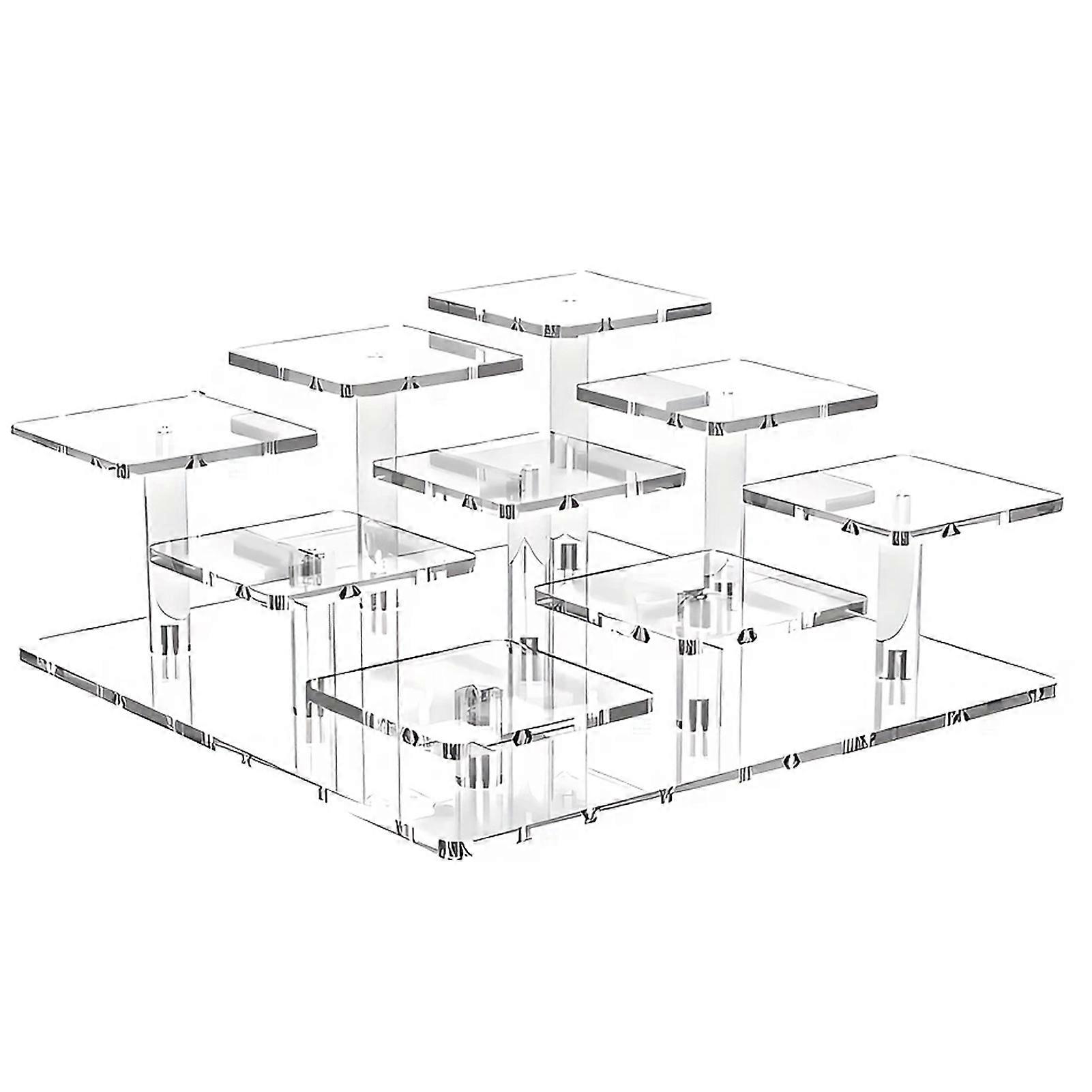 Akryl Riser Display Stands Robust Clear Cosmetics Perfume Organizer