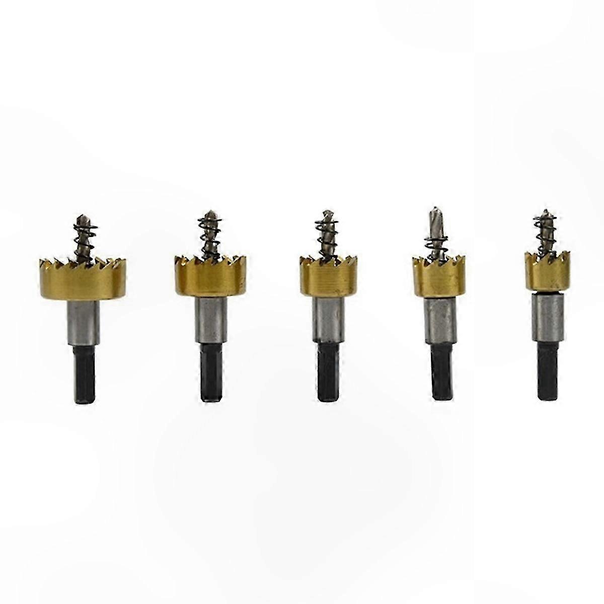 5Pcs HSS Drill Hole Opener for Metal, Circular Cutter Tool, Multifunctional Extraction Bit Set