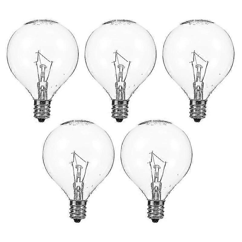 5PCS E12 Fragrance Wax Diffuser Lamp 25W Dimmable Globe Clear Light Bulb [JKW]