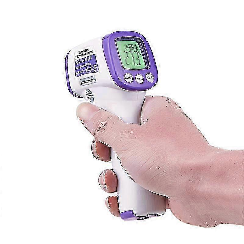Non-Contact Infrared Thermometer for Adults & Babies: Fever Alert with Memory & LCD Display