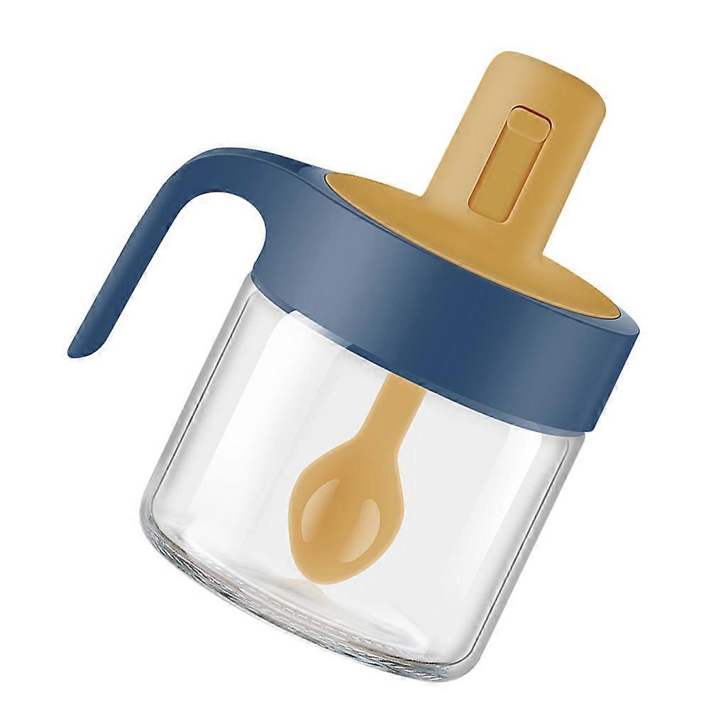 Airtight Kitchen Spice Jar with Telescopic Spoon for Salt and Seasoning Storage – Dust Proof, Multi Purpose Condiment Container for Easy Organization