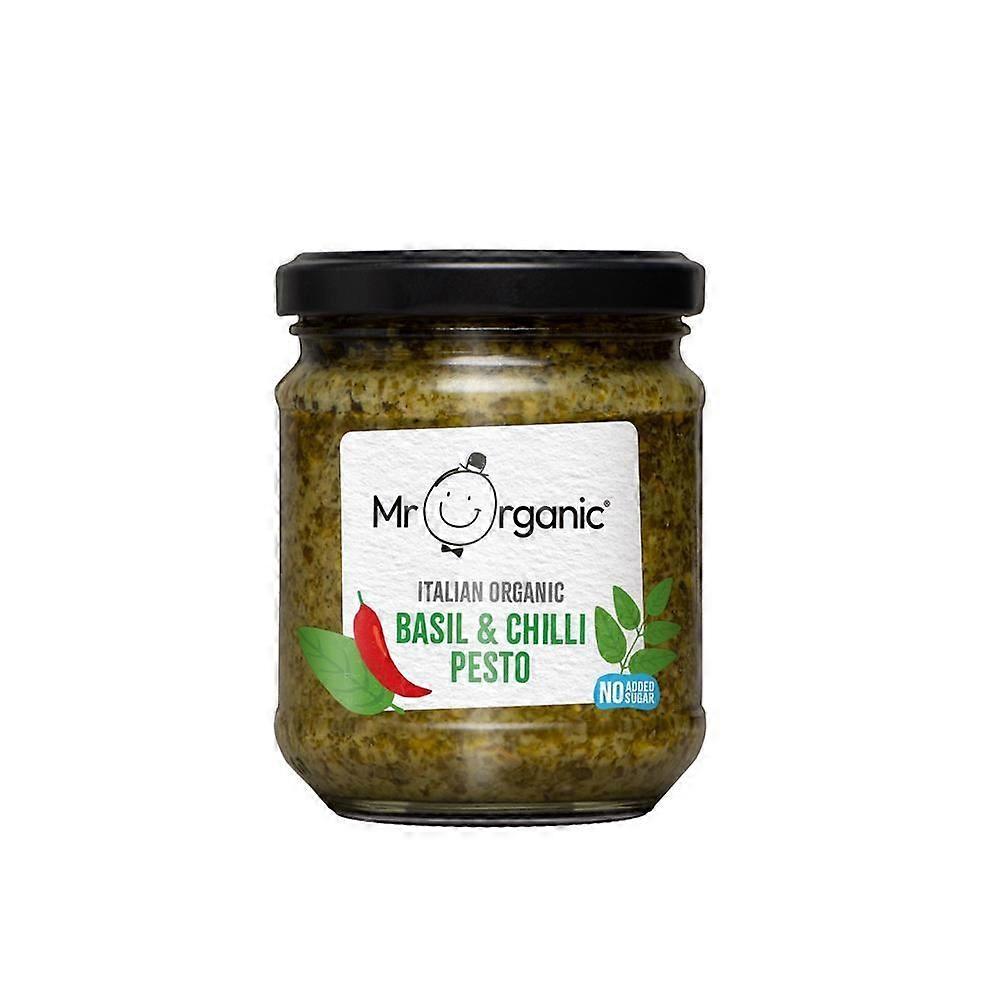 Mr Organic Basil & Chilli Pesto 190g - 4 Pack