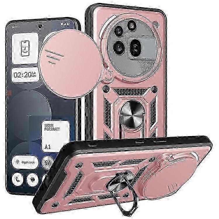 Nothing Phone (3a) Pro Protective Case with Slide Camera Lid & Kickstand - Hybrid PC + TPU Cover