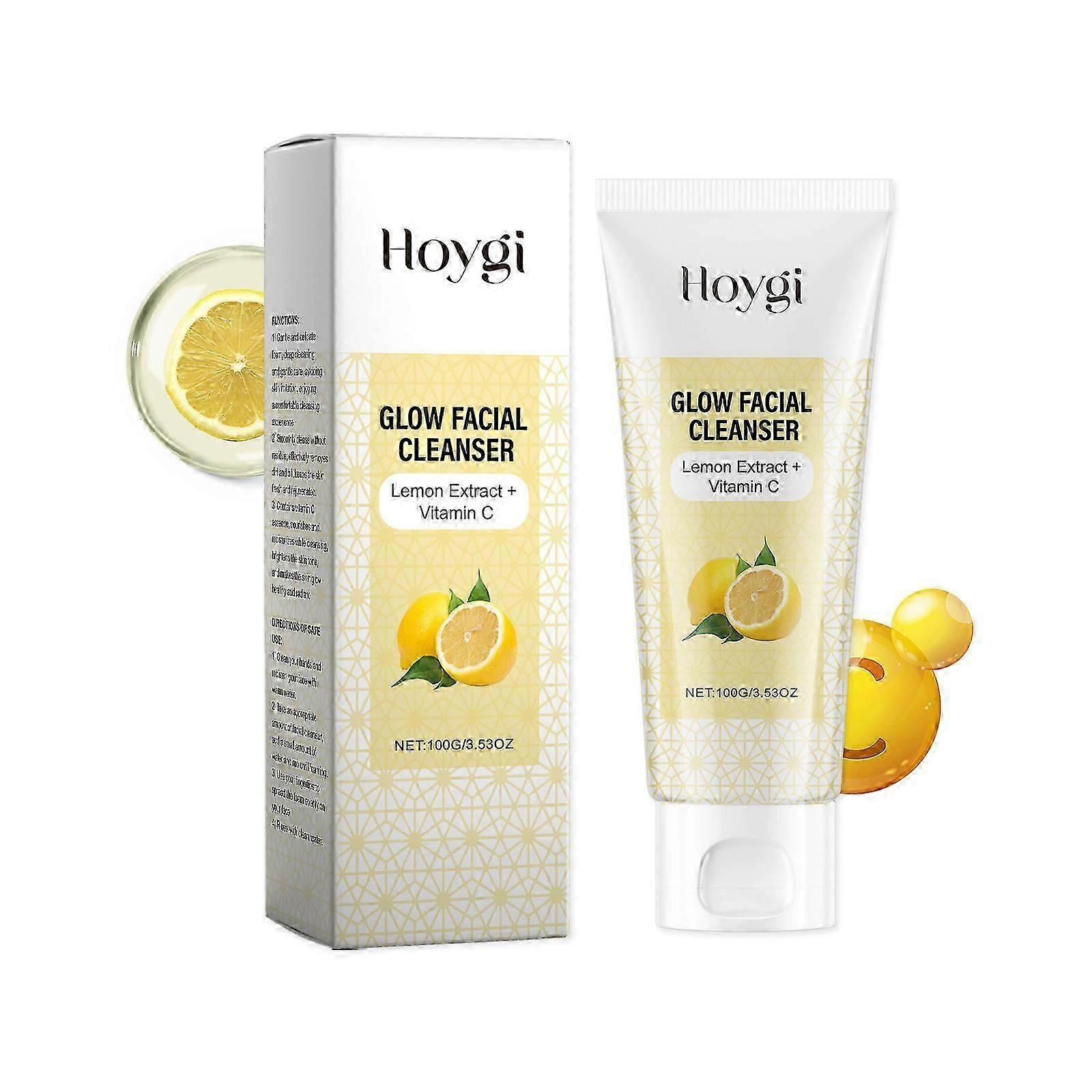 Hoygi Vitamin C Brightening Cleanser, moisturizing and soothing facial skin, cleansing, moisturizing and non-tightening cleanser