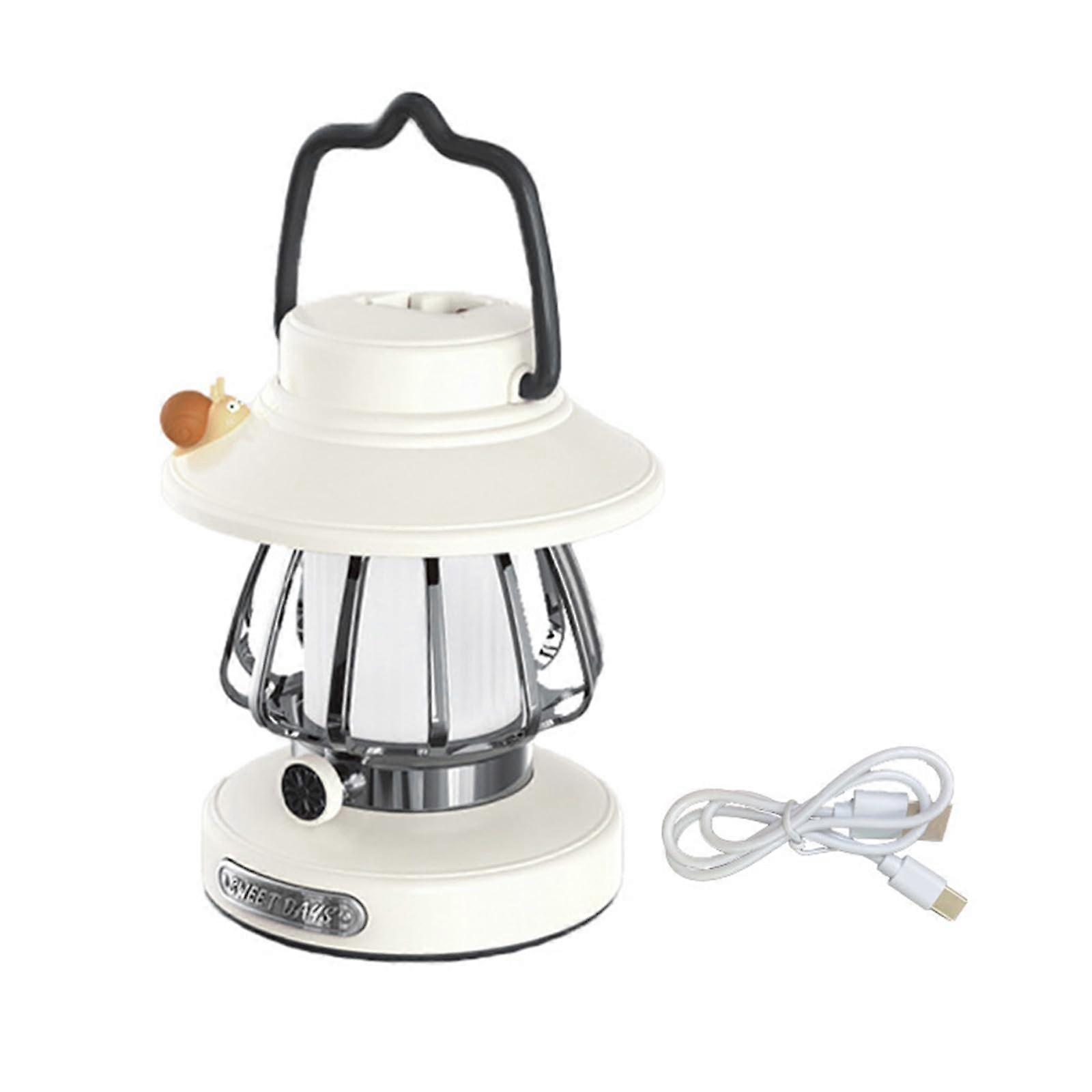 Charging LED Light for Camping and Indoor Use, Portable Hanging Tent Lamp with Rechargeable Battery and Brightness Settings