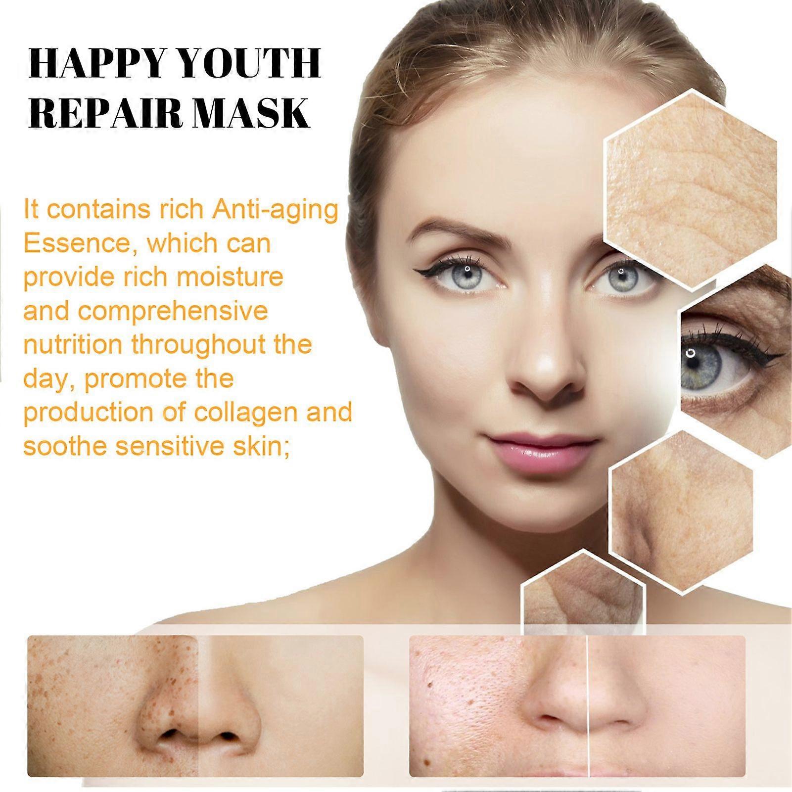 EELHOE Egg Sleeping Mask Collagen Leave-in Firming Refinement Spots & Wrinkles Eyes Fine Lines Anti-Wrinkle 7pcs/box