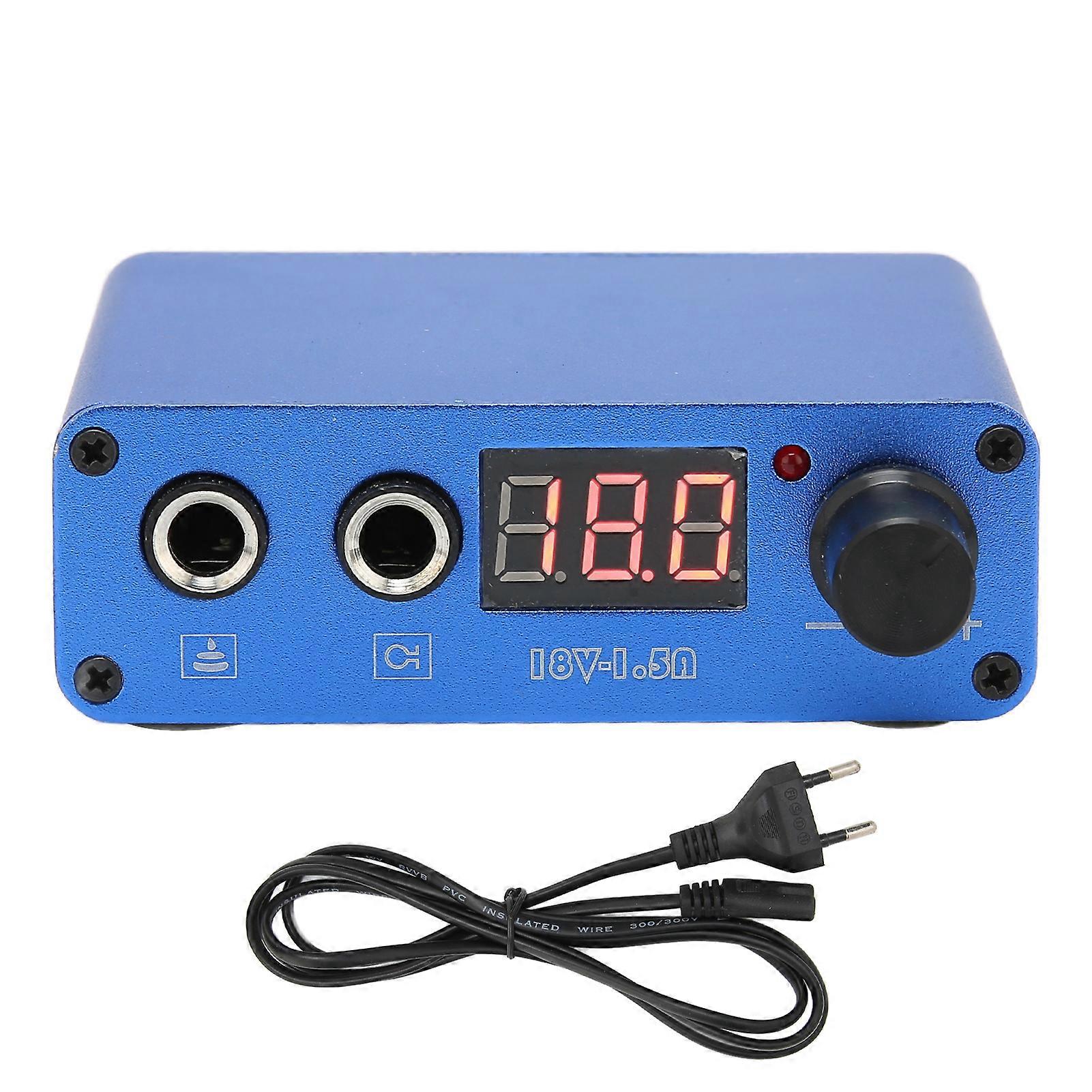 Professional Tattoo Power Supply Alloy Dual Modes Tattoo Power Source with LCD Display