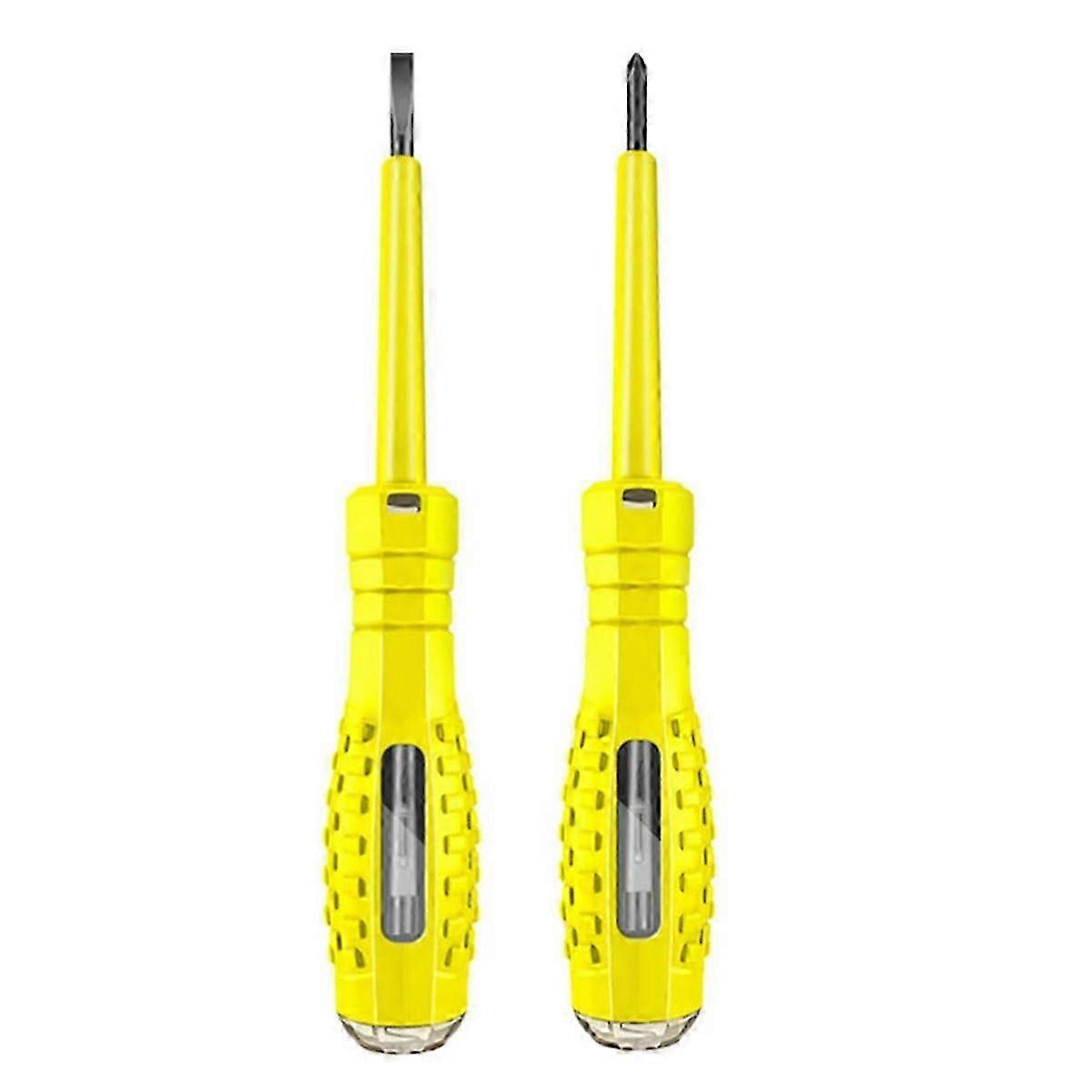 High Torque Strong Magnetic Screwdriver Electricity Detector,Yellow