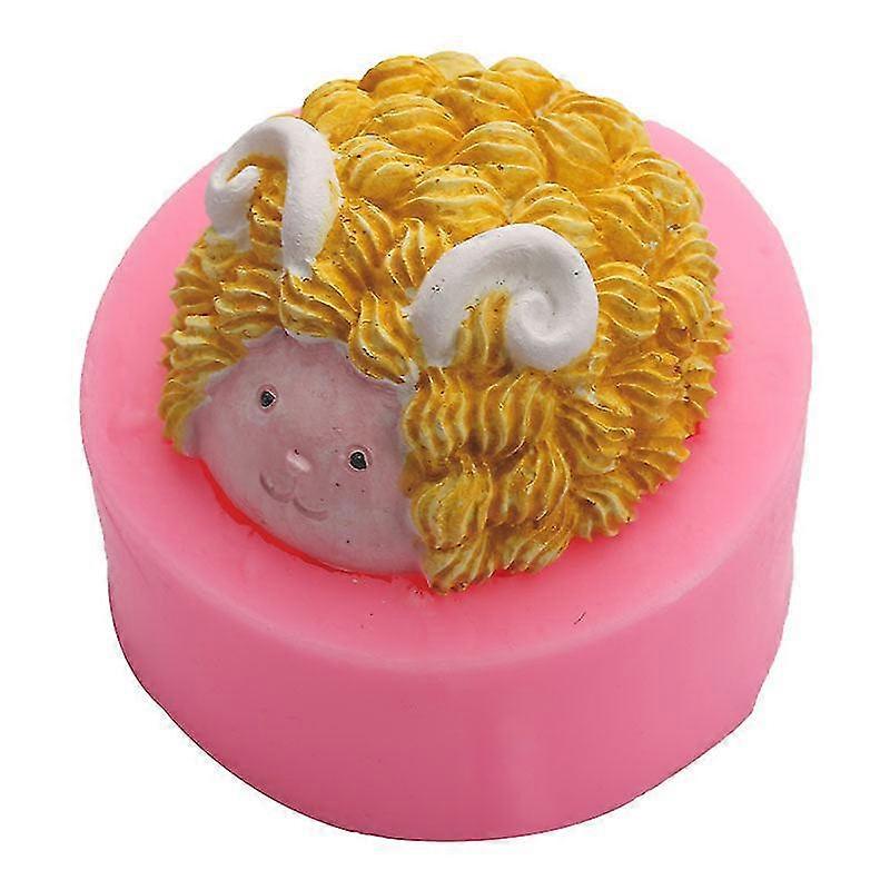 Silicone Mold Fondant 3d Three-dimensional Sheep Modeling Silicone ...