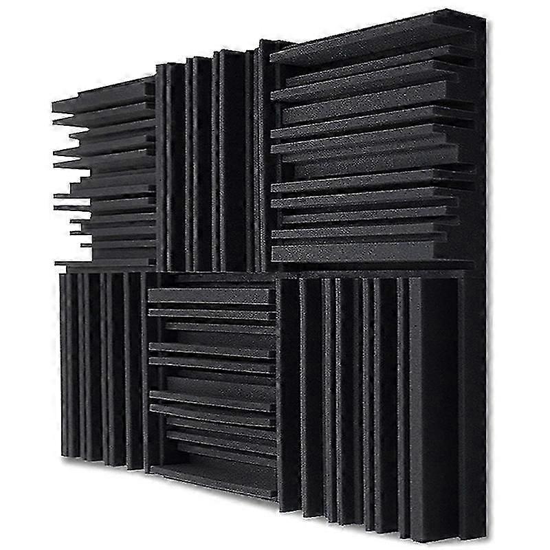 24Pcs Studio Acoustic Foam Panels Soundproof Sponge Foam Pad
