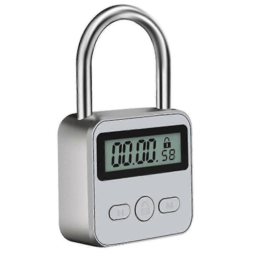 Metal Timer Lock with LCD Display and USB Rechargeable Function (Max 99 Hours Timing)