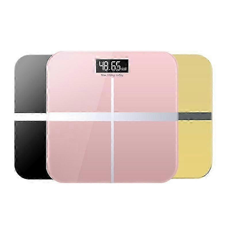 Body Weight Scale Bathroom Round Corner Platform Digital Glass Electronic Charging Intelligence