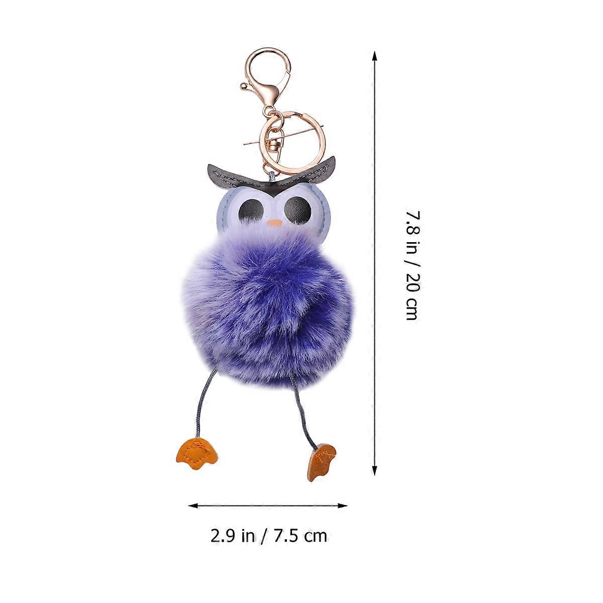 Owl Shape Keychain Pendant Decor for Key in Multi Color with Creative Design 1Pcs