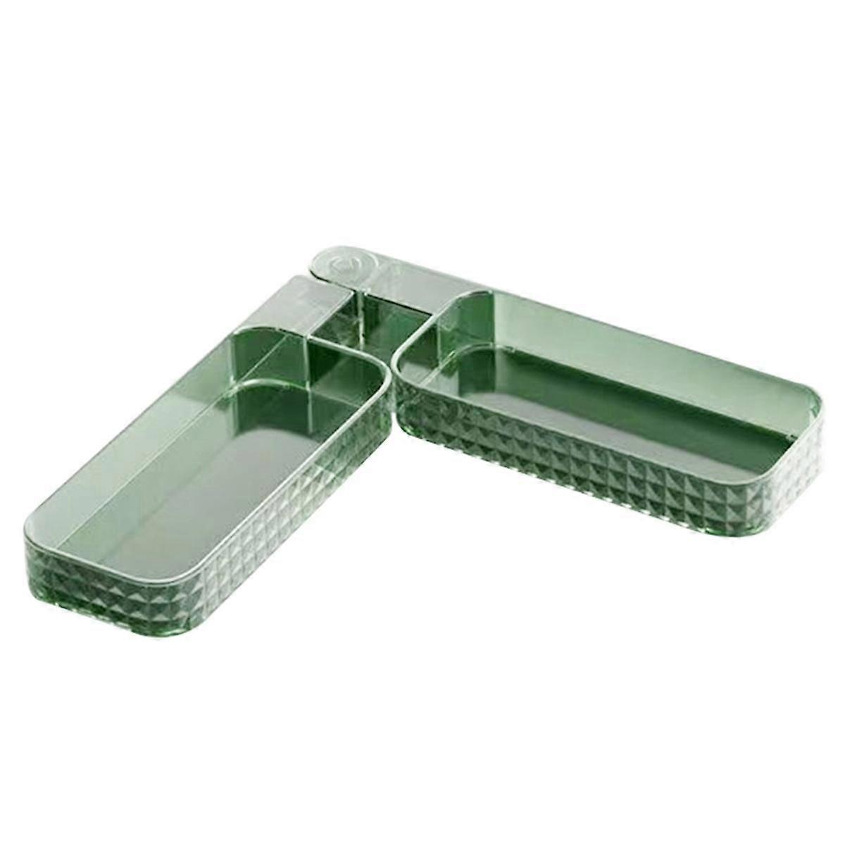 Multifunctional Wall-Mounted Rotating Storage Corner Shelf, 180 Degree Rotating Adhesive Wall-Mount