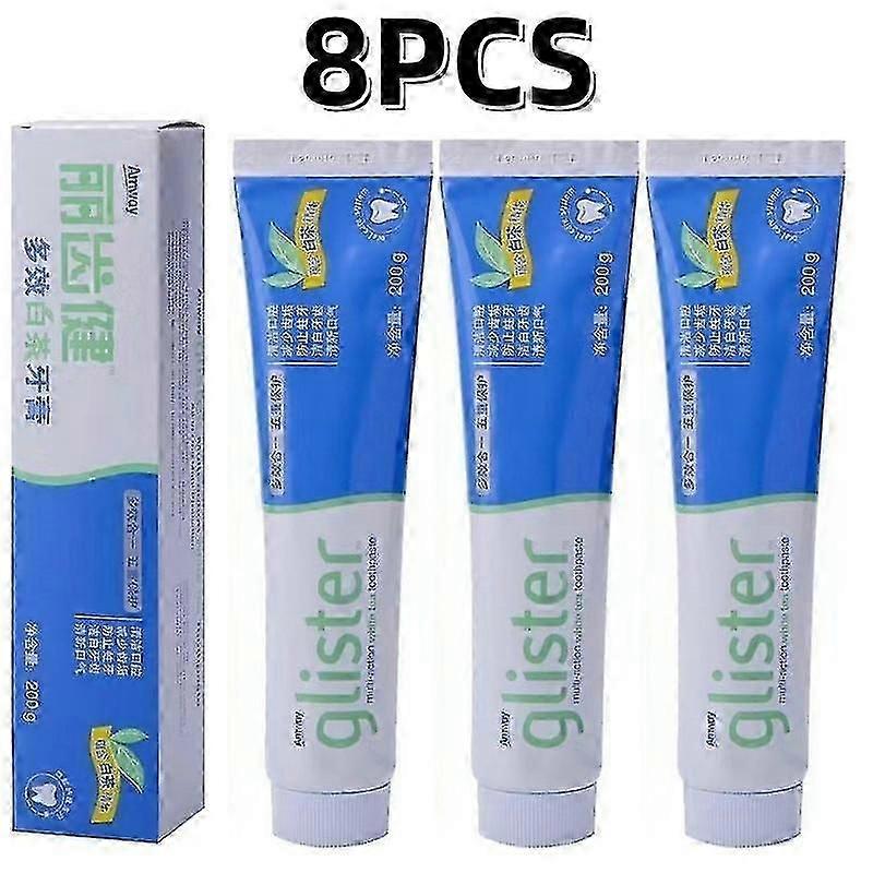 1-8pcs Glister Multi-action Fluoride Toothpaste 200g
