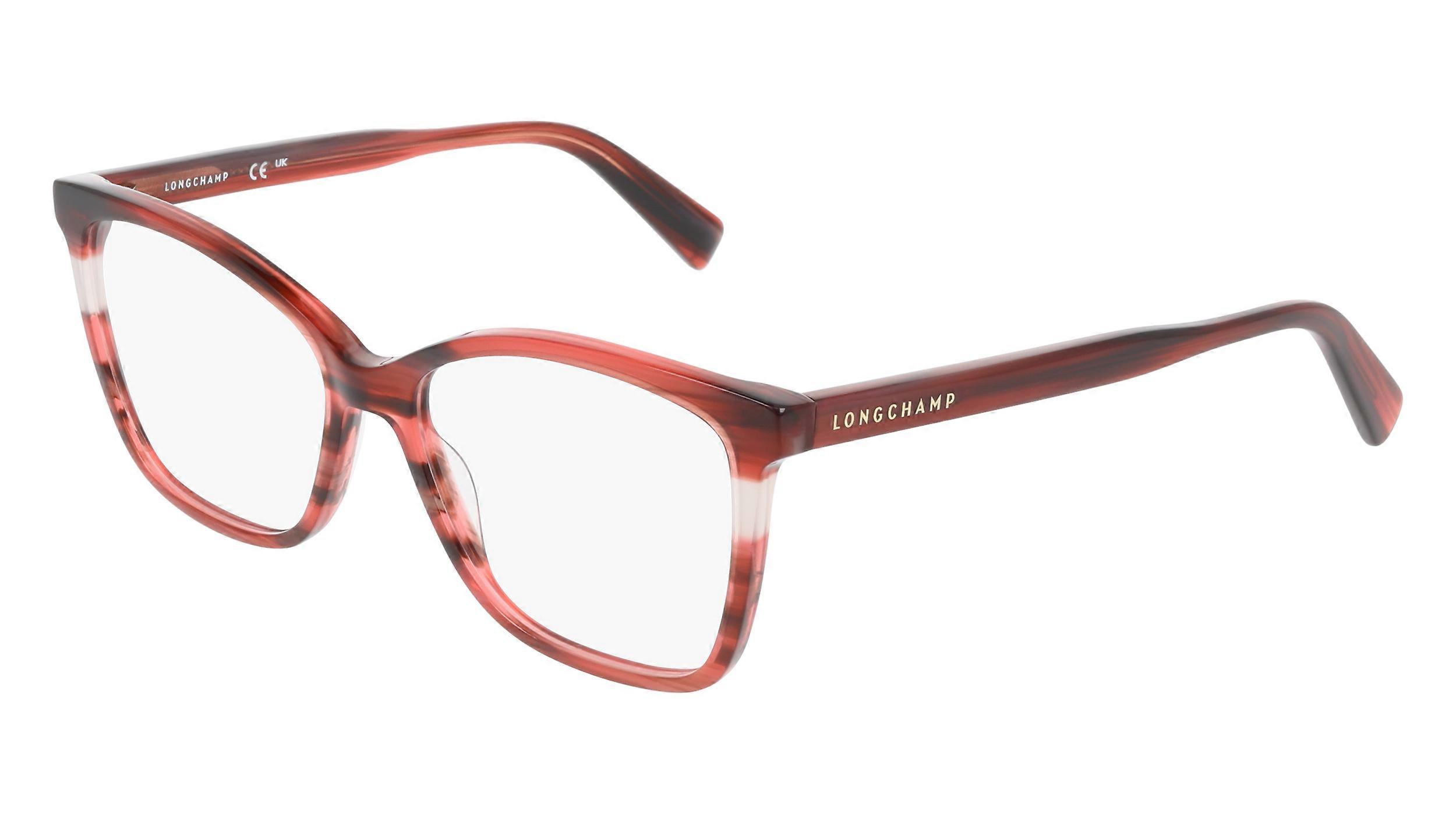 Eyewear Frames LONGCHAMP LO2741 607 STRIPED RED 55/15/140 FEMALE