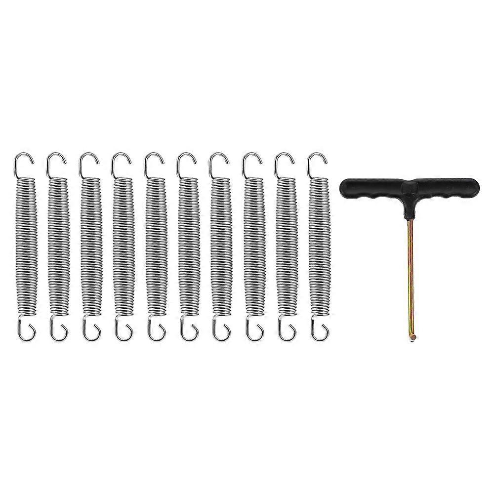 Sturdy Wire Extension Springs with Hook for Outdoor Trampolines – Enhanced Bounce, Compact & Lightweight Design