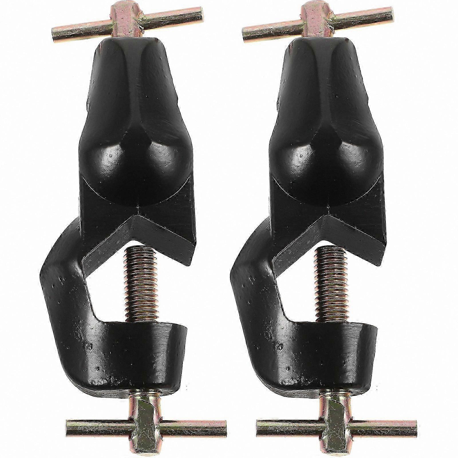 2-Pack Heavy Duty Cross Clamps with  Head for Lab Support and Grip Applications