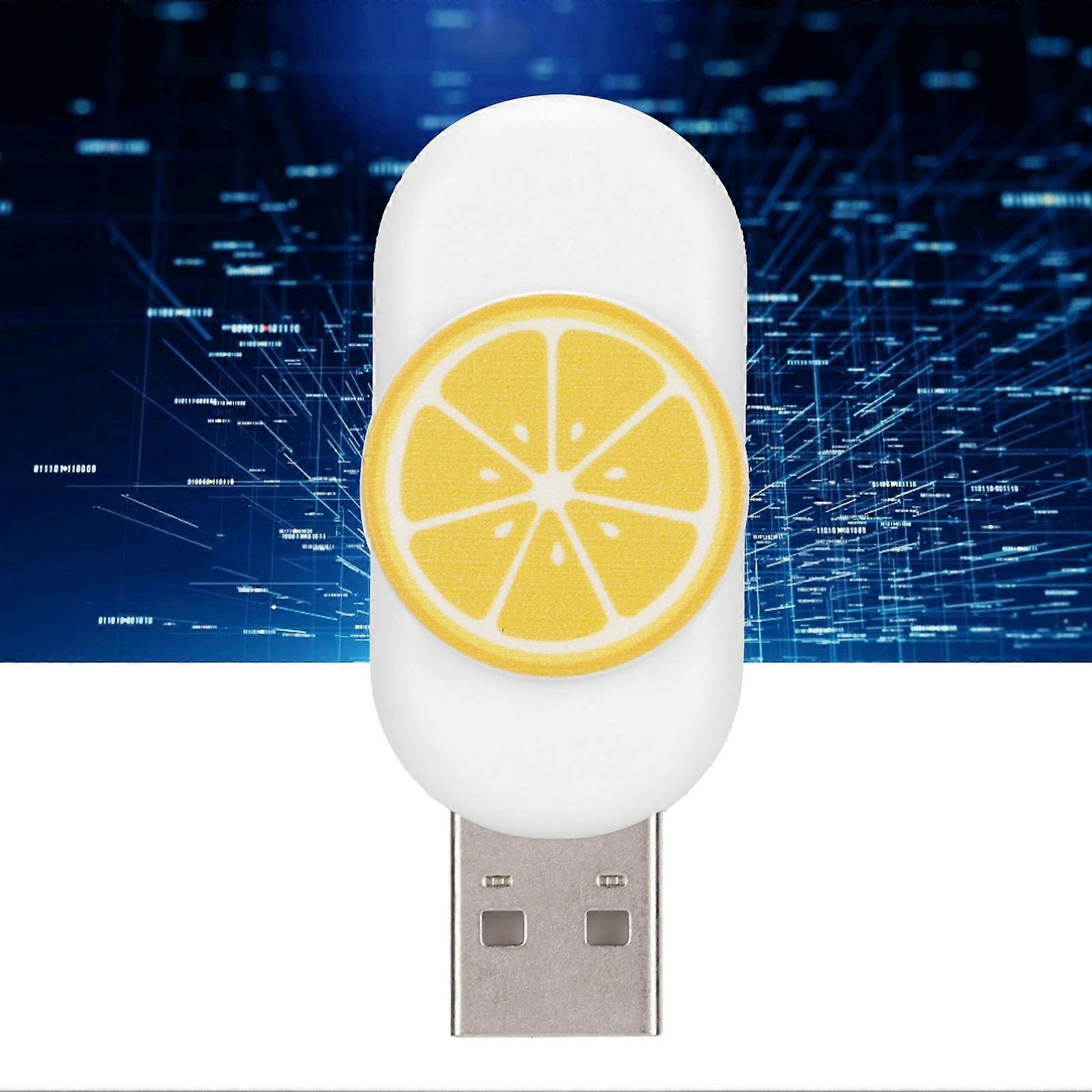 Innovative Lemon Shape 32GB USB 2.0 Flash Drive Durable Plug Play