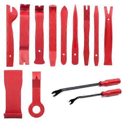 Repair Tool Set Car Audio Removal Tool 13Pcs Rubber Buckle Screwdriver