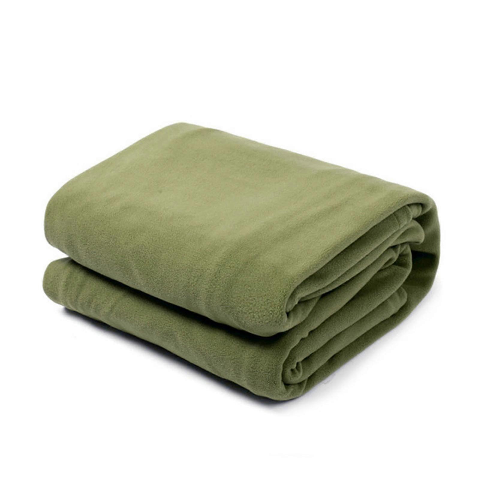 Sleeping Bag Inner Liner Zippered Backpacking Blanket Camping Sleep Sack Travel Sheet Storage Bag Army Green