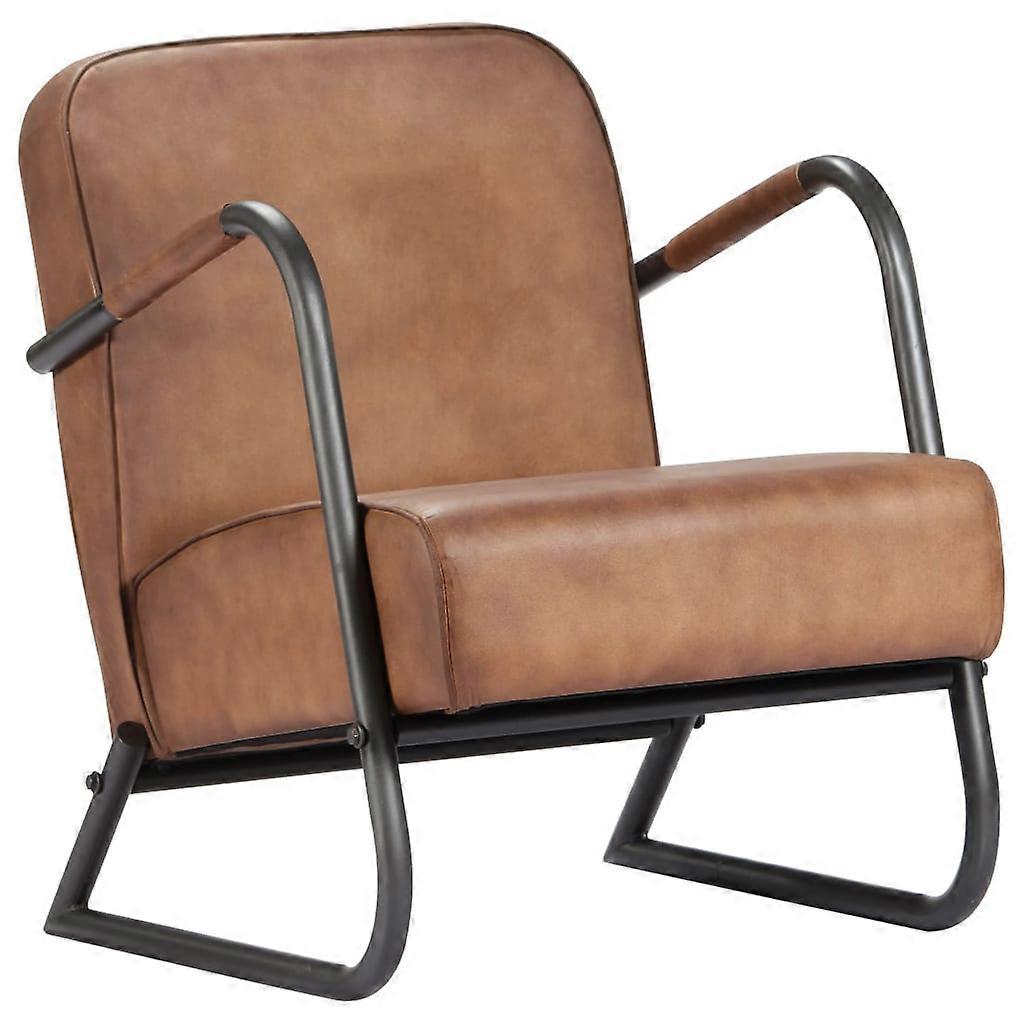 Relaxsessel Hellbraun Echtleder, SKU: 282901